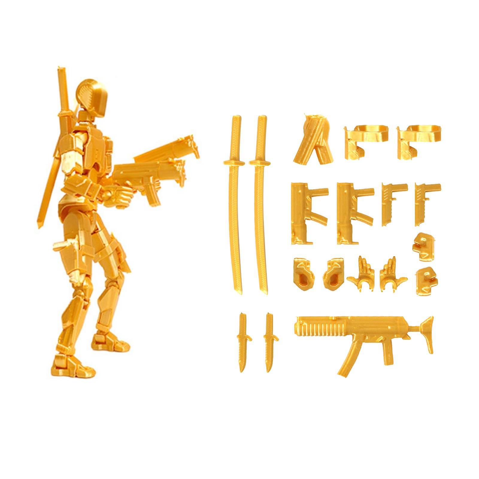 thumbnail image 2 of Figura de acción impresa en 3D Figura Robot Asamblea Figura Figuras de acción múltiples Figuras de acción Figura Dummy para amantes del juego, 2 of 2