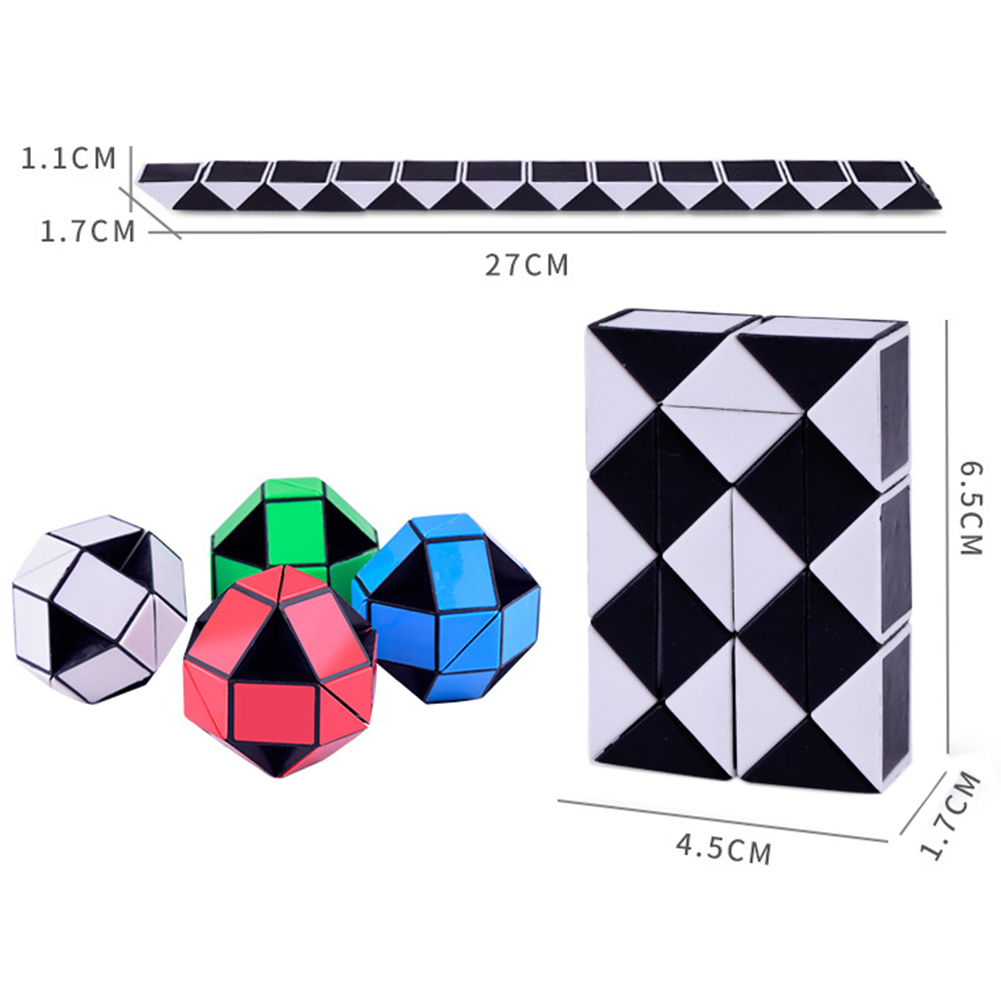 thumbnail image 2 of 24 bloques Flip Toy cúbico Color reversible Rompecabezas Cubo Antistress Antistress Variedad portátil Variedad multipropósito para niños Regalo navideño, 2 of 9